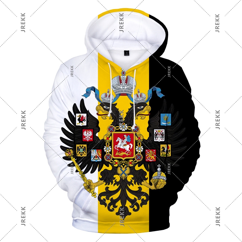 Street Fashion Russia - 러시아 까마귀 남성 의류 깃발과 국가