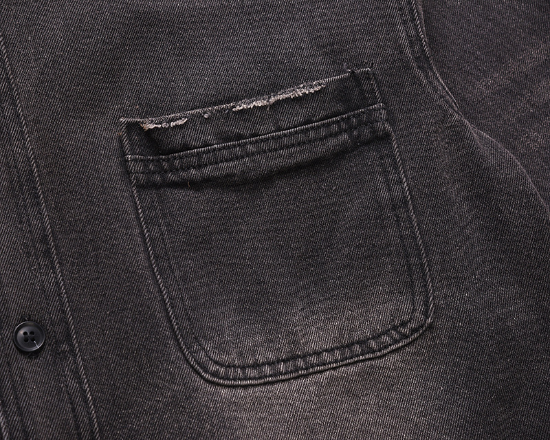 남성 하이 스트리트 데미지 진 자켓 패션 스트리트웨어  - Street Fashion Denim 리뷰 및 가격