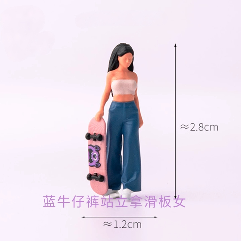 1/64 레진 페인팅 3D 프린팅 스케이트보드 시리즈  - Street Fashion Guys 리뷰 및 가격