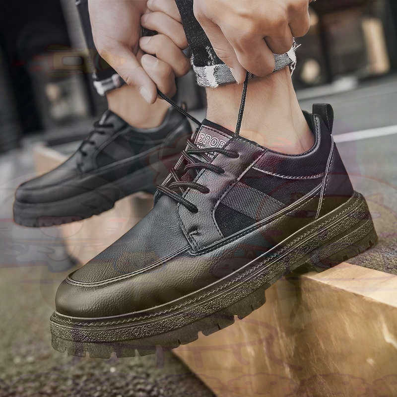 어두운 천연 가죽 패션 트레이너 테니스 남성 운동화 패 - Street Fashion Guys 리뷰 및 가격