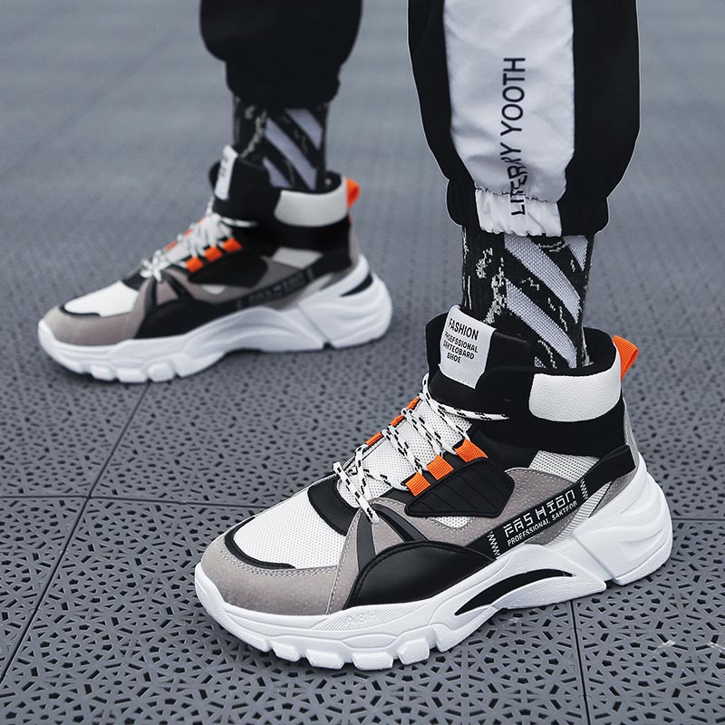 높은 최고 남성 스포츠 신발 통기성 메쉬 운동화 높은  - Street Fashion Guys 리뷰 및 가격