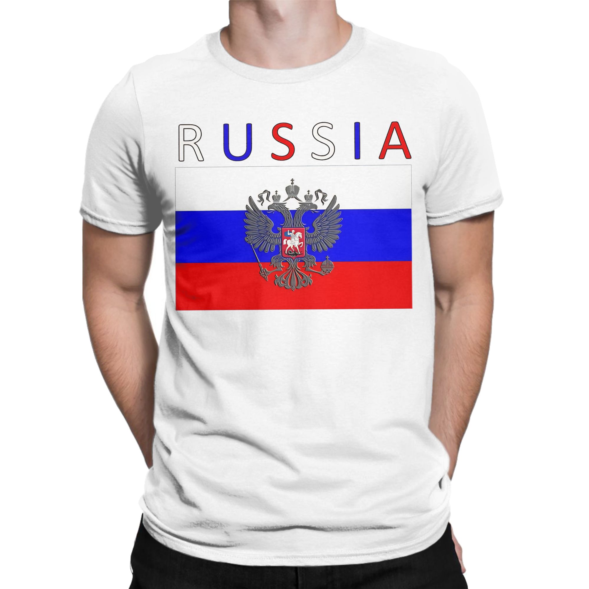 러시아 국기 티셔츠 패션 티셔츠 반팔 스트리트 스타일  - Street Fashion Russia 리뷰 및 가격