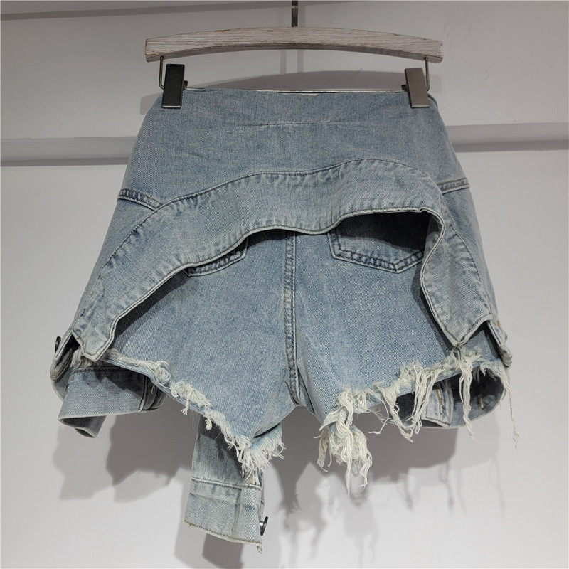 데님 반바지 여성 청바지 빈티지 워싱 A라인 슬림핏 로 - Street Fashion Denim 리뷰 및 가격