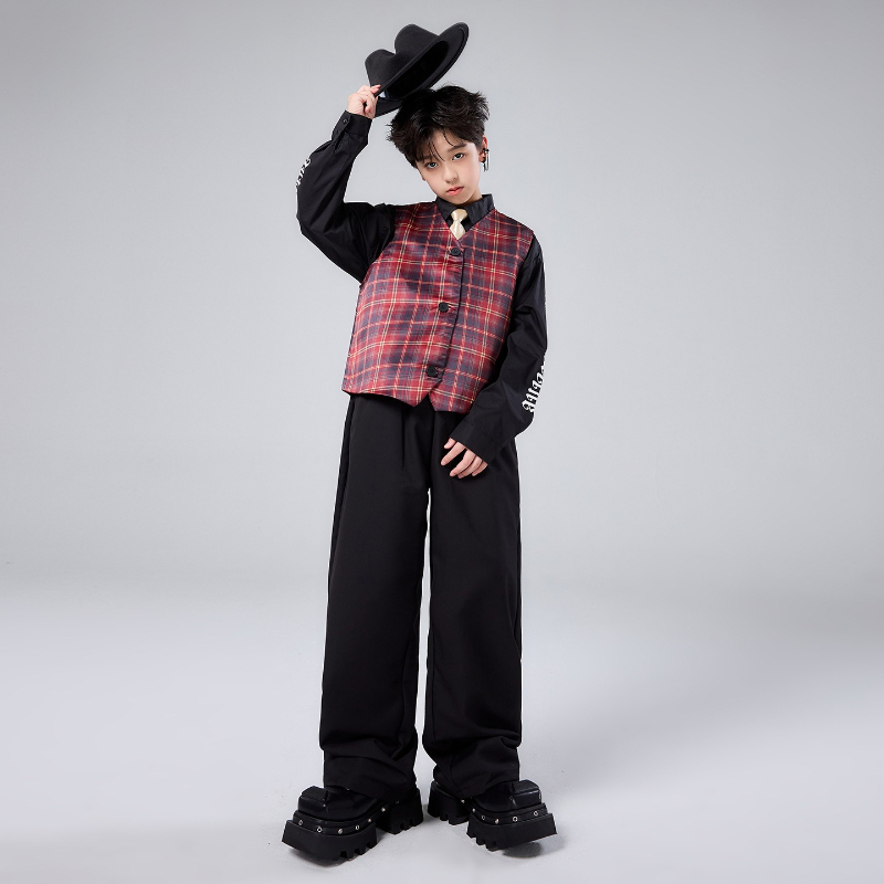 패션 소년 스트리트웨어 의류 세트 멋진 재즈 댄스 의상 - Street Fashion Boy 리뷰 및 가격