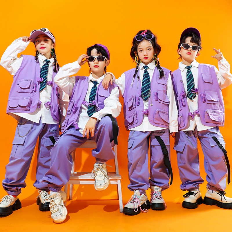 어린이 스트리트 댄스 및 힙합 공연 의상 세트, 여아  - Street Fashion Boy 리뷰 및 가격
