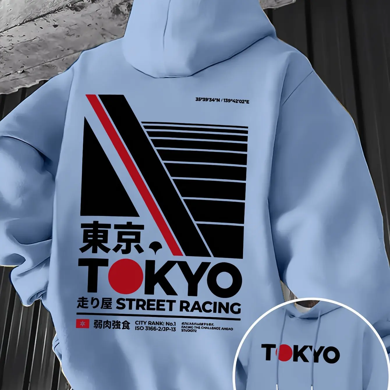 레트로 JDM 도쿄 레이싱 양면 프린트 남성 후드티 칸 - Street Fashion Guys 리뷰 및 가격