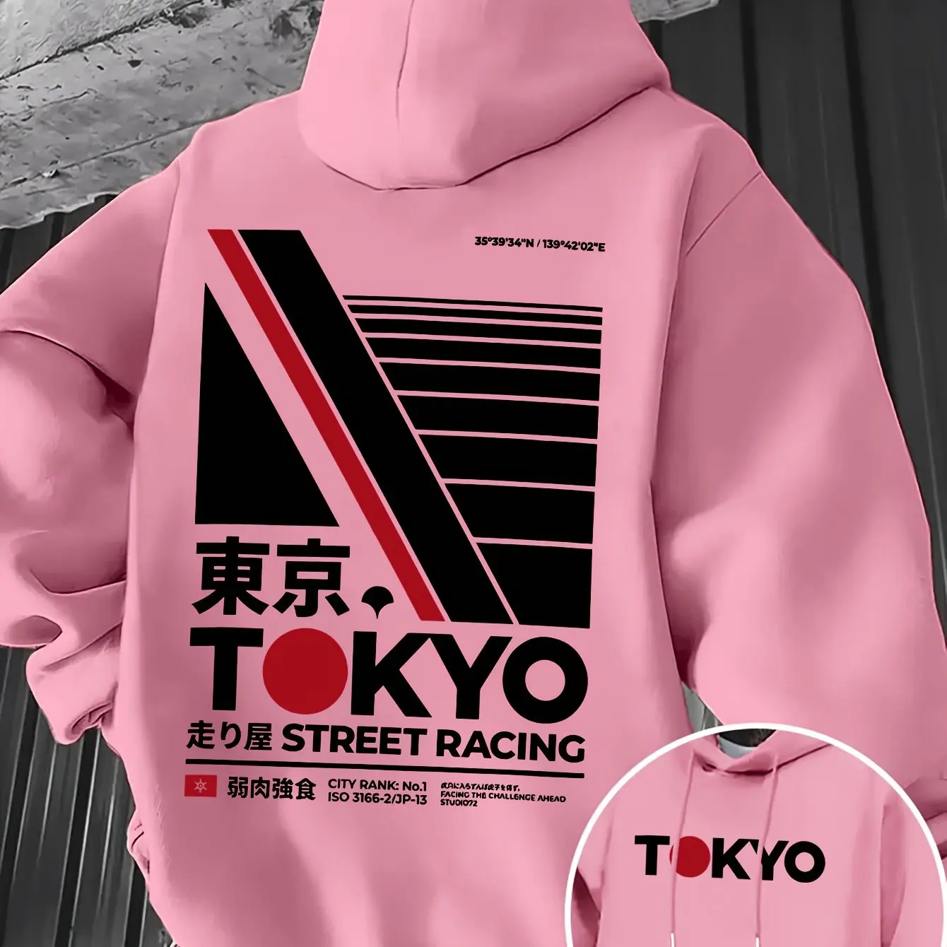 레트로 JDM 도쿄 레이싱 양면 프린트 남성 후드티 칸 - Street Fashion Guys 리뷰 및 가격